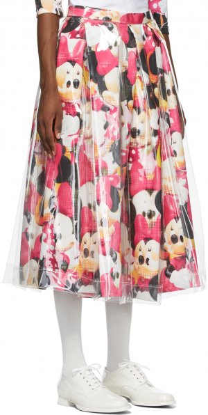 Multicolor Disney Edition Mickey Mouse Transparent Layered Skirt Comme des Garçons. Цвет: 1 d pattern