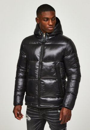 Зимняя куртка Alfrenos Short Puffer Jacket , цвет jet black Glorious Gangsta
