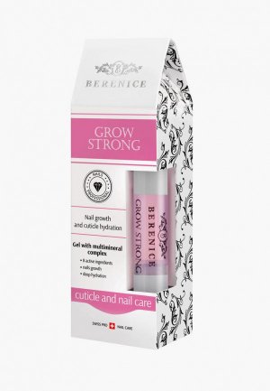 Средство для ногтей и кутикулы Berenice в карандаше питание рост Франция / Grow strong 4 мл. Цвет: розовый