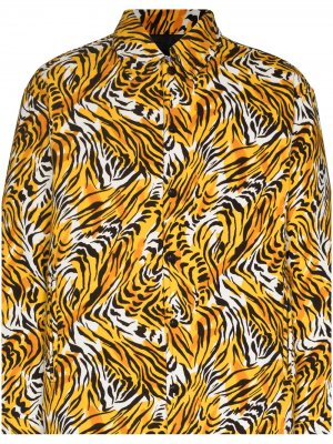 Куртка-рубашка с тигровым принтом Neighborhood. Цвет: желтый