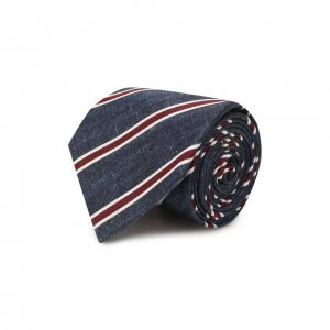 Шелковый галстук Brioni. Цвет: синий