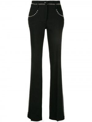 Расклешенные брюки с заклепками Giambattista Valli. Цвет: черный