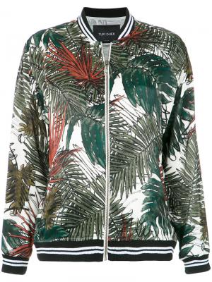Foliage print bomber jacket Tufi Duek. Цвет: многоцветный