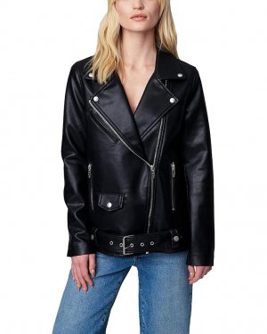 Куртка Leather Long Moto, цвет Beginner's Luck Blank NYC