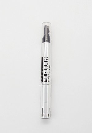 Карандаш для бровей Maybelline New York с эффектом ламинирования Tattoo Brow Lift, оттенок 04 темно-коричневый, 1.1 г. Цвет: коричневый