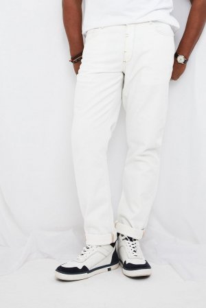 Классические белые прямые джинсы из эластичного денима , белый Joe Browns