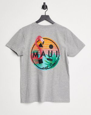 Серая oversized-футболка Mingo Cookie -Серый Maui & Sons