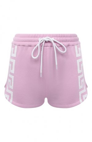 Хлопковые шорты Versace. Цвет: розовый