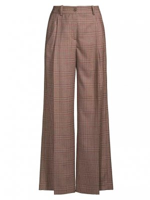 Широкие брюки «Принц Уэльский» Rosso35, серо-коричневый ROSSO35