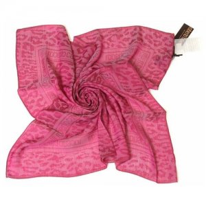 Розовый платок леопардовый 15782 Roberto Cavalli. Цвет: розовый
