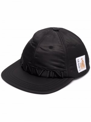 Embroidered-logo baseball cap LANVIN. Цвет: черный