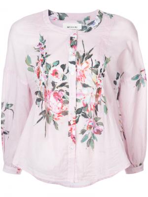 Блузка с цветочным принтом Mcguire Denim. Цвет: розовый и фиолетовый