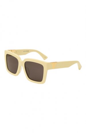 Солнцезащитные очки Bottega Veneta. Цвет: кремовый