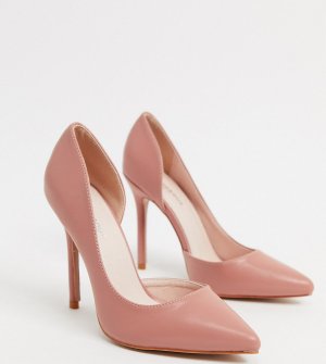 Розовые туфли-лодочки для широкой стопы Glamorous-Бежевый Glamorous Wide Fit