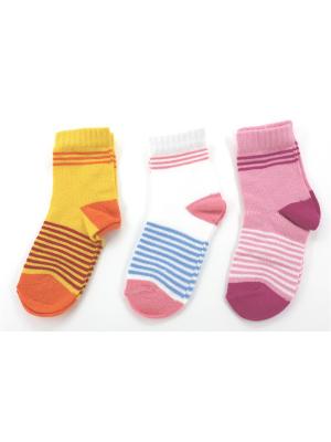 Носки детские Гамма. Цвет: белый, желтый, розовый