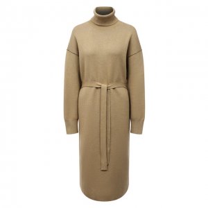 Платье из хлопка и кашемира Proenza Schouler White Label. Цвет: бежевый