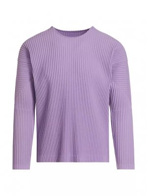 Рубашка с длинными рукавами и цветными складками , фиолетовый Homme Plissé Issey Miyake