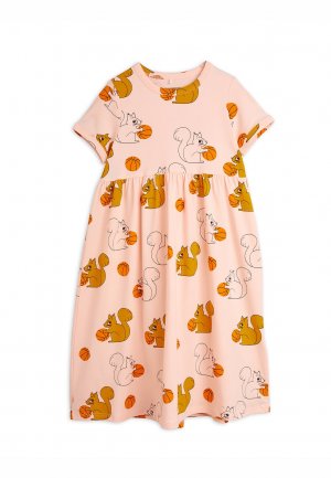 Платье из джерси Squirrels Dress , розовый Mini Rodini