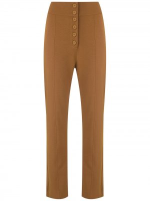 LE SOLEIL DETE брюки Elen с завышенной талией D'ETE. Цвет: коричневый