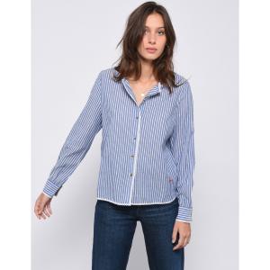 Рубашка с принтом в полоску и длинными рукавами COSETTE LEON AND HARPER. Цвет: синий/ белый