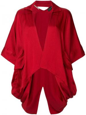 Deep V-neck jacket Roland Mouret. Цвет: красный