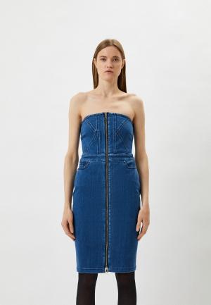 Платье джинсовое Karl Lagerfeld Denim. Цвет: синий