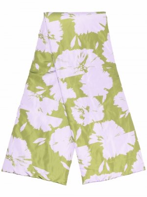 Дутый шарф с цветочным принтом Nina Ricci. Цвет: фиолетовый