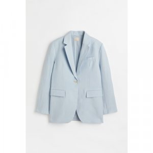 Пиджак , размер 42, голубой H&M. Цвет: голубой