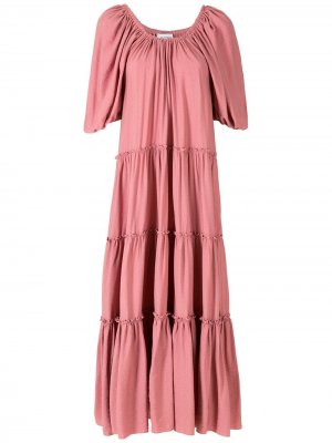 Длинное платье Cape Olympiah. Цвет: розовый