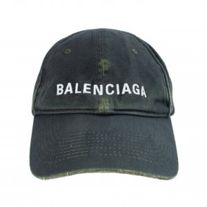 Потертая кепка с логотипом Balenciaga