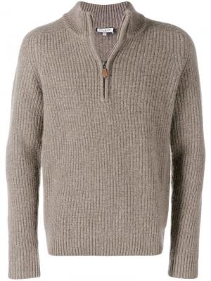 Пуловер в рубчик Paul & Joe. Цвет: коричневый