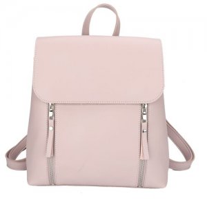 Повседневный кожаный женский рюкзак: стильный, вместительный и практичный ORS-0128/2 OrsOro. Цвет: белый/бежевый
