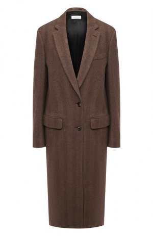 Шерстяное пальто Dries Van Noten. Цвет: коричневый