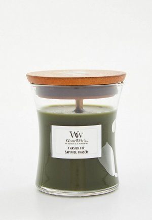 Свеча ароматическая Woodwick маленькая Пихта, 85гр.. Цвет: зеленый