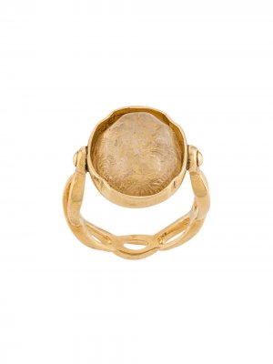 Овальное кольцо Cabochons Goossens. Цвет: золотистый