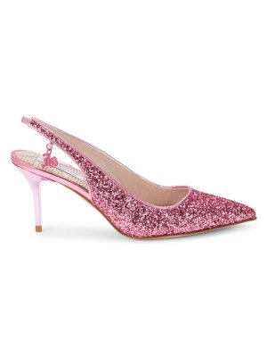 Туфли с блестящей пяткой на пятке , розовый John Galliano