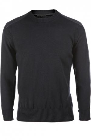 Вязаный пуловер Belstaff. Цвет: темно-синий