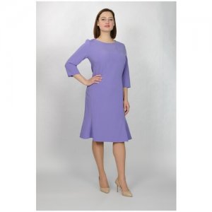 Офисное платье 2686АП, размер 52-164 Mila Bezgerts. Цвет: фиолетовый