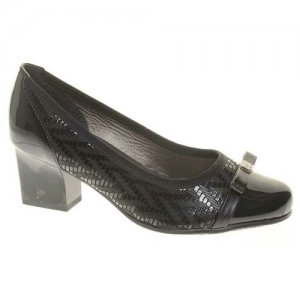 Туфли женские демисезонные, размер 37, цвет черный, артикул 8239-12 Alpina. Цвет: черный