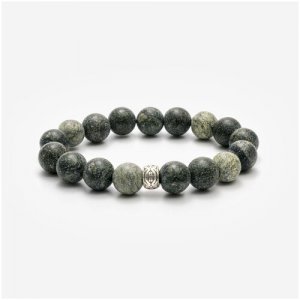 Браслет Медитация в Лесу 20-21 см / 10 мм Moon Bracelets. Цвет: серый