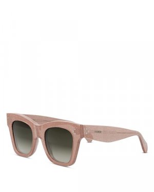 Солнцезащитные очки «кошачий глаз» с 3 точками, 50 мм , цвет Pink CELINE