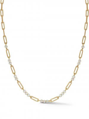 Цепочка на шею Pia из желтого золота с бриллиантами Jade Trau. Цвет: золотистый