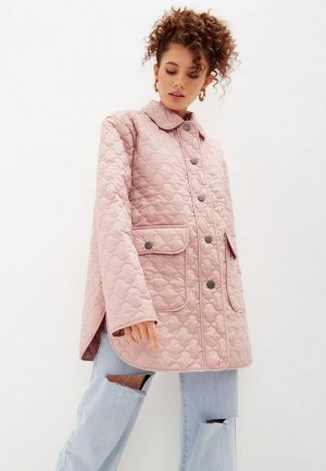 Куртка утепленная Noele Boutique Stitch. Цвет: розовый