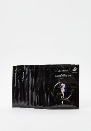 Набор масок для лица JMsolution с экстрактом морского конька, омолаживающие, антивозрастные, от морщин, увлажняющие, 10 шт. х 30 мл. Цвет: белый