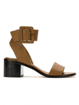Leather sandals Osklen. Цвет: коричневый