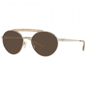 Солнцезащитные очки , коричневый, золотой MICHAEL KORS. Цвет: коричневый