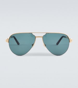 Солнцезащитные очки-авиаторы Santos de , золотой Cartier