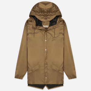 Мужская куртка дождевик Classic Short Hooded RAINS. Цвет: коричневый