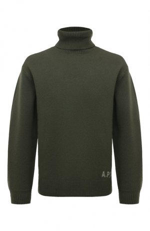 Шерстяной свитер A.P.C.. Цвет: хаки
