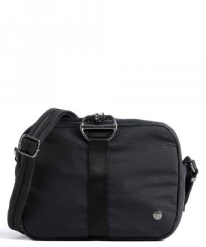 Квадратная сумка через плечо Citysafe CX, нейлон , черный Pacsafe